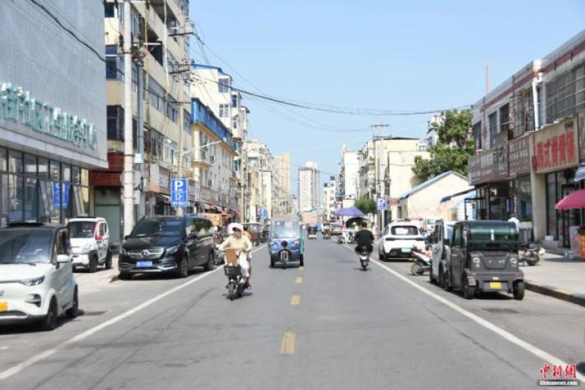 受降路街景。