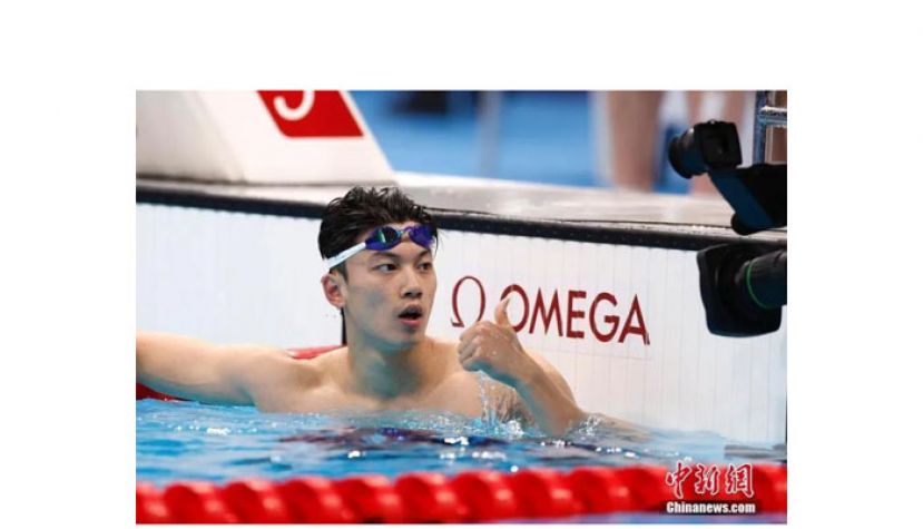 东京奥运会游泳比赛男子200米混合泳半决赛在东京水上运动中心举行，中国选手汪顺以1分56秒22的成绩晋级决赛。