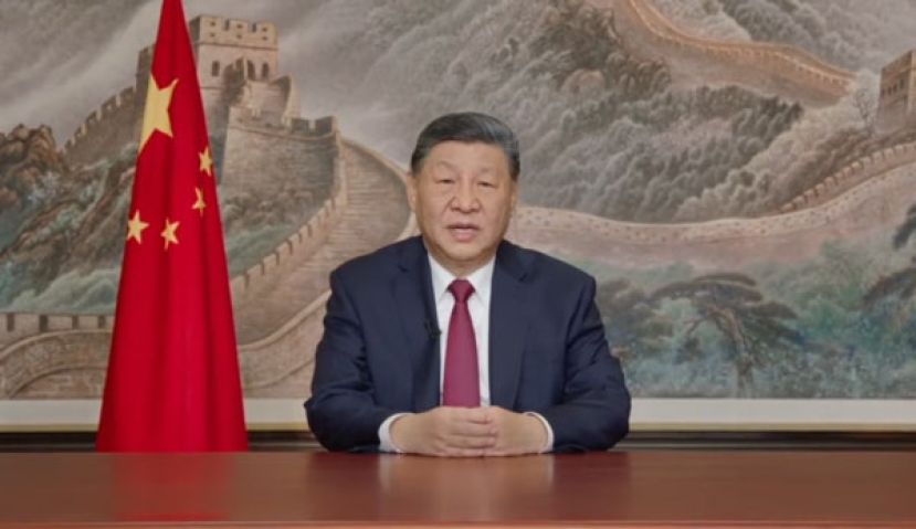央视转发习近平2026新年贺词影片。