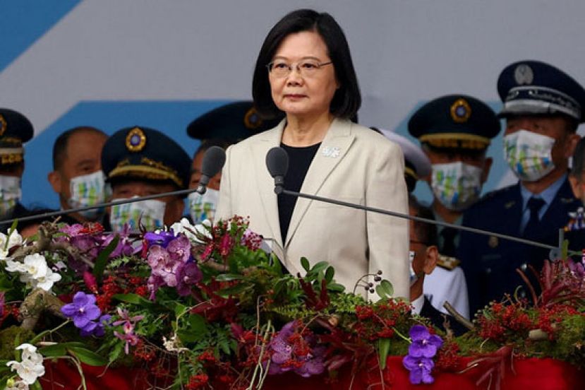 蔡英文10月10日演说屡次提及半导体产业，今年5月更称台湾人均GDP将超越韩国。