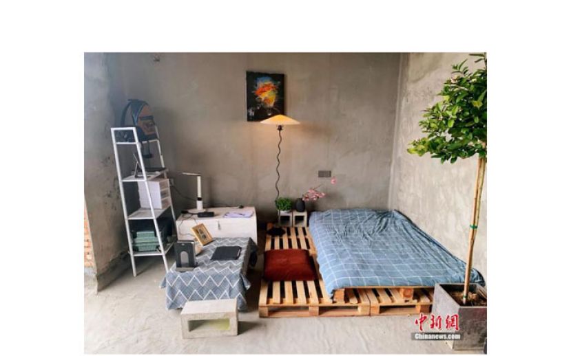 充满生活气息的毛坯房。