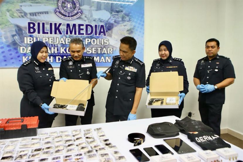 吉州警方成功破获逾14万令吉的各类毒品