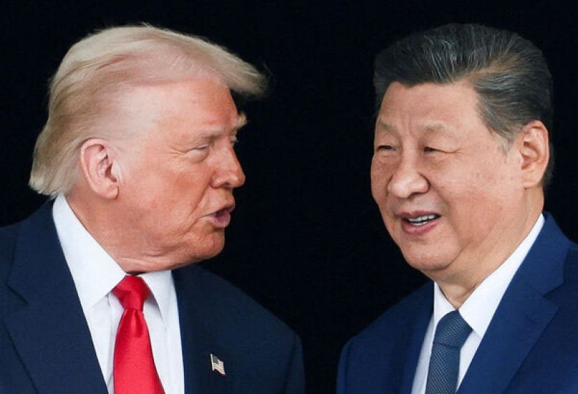美国总统特朗普30日与中国国家主席习近平会晤。