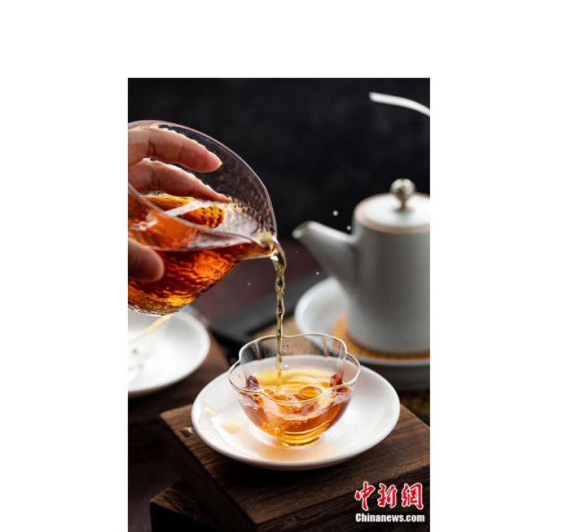 祁门红茶茶汤图。