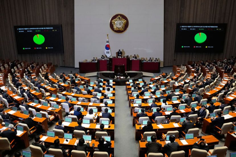 韩国国会议员表决通过《对美投资特别法》，以落实3500亿美元投资。