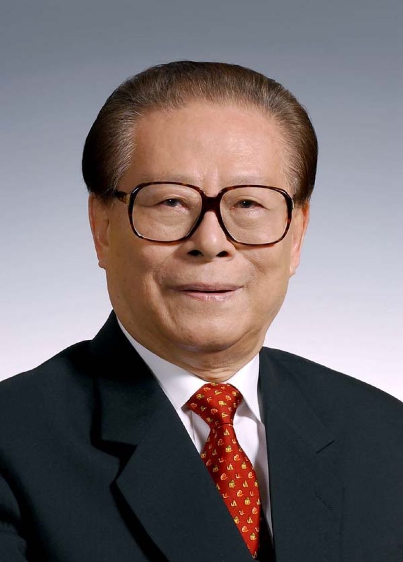 已故中国国家主席江泽民。