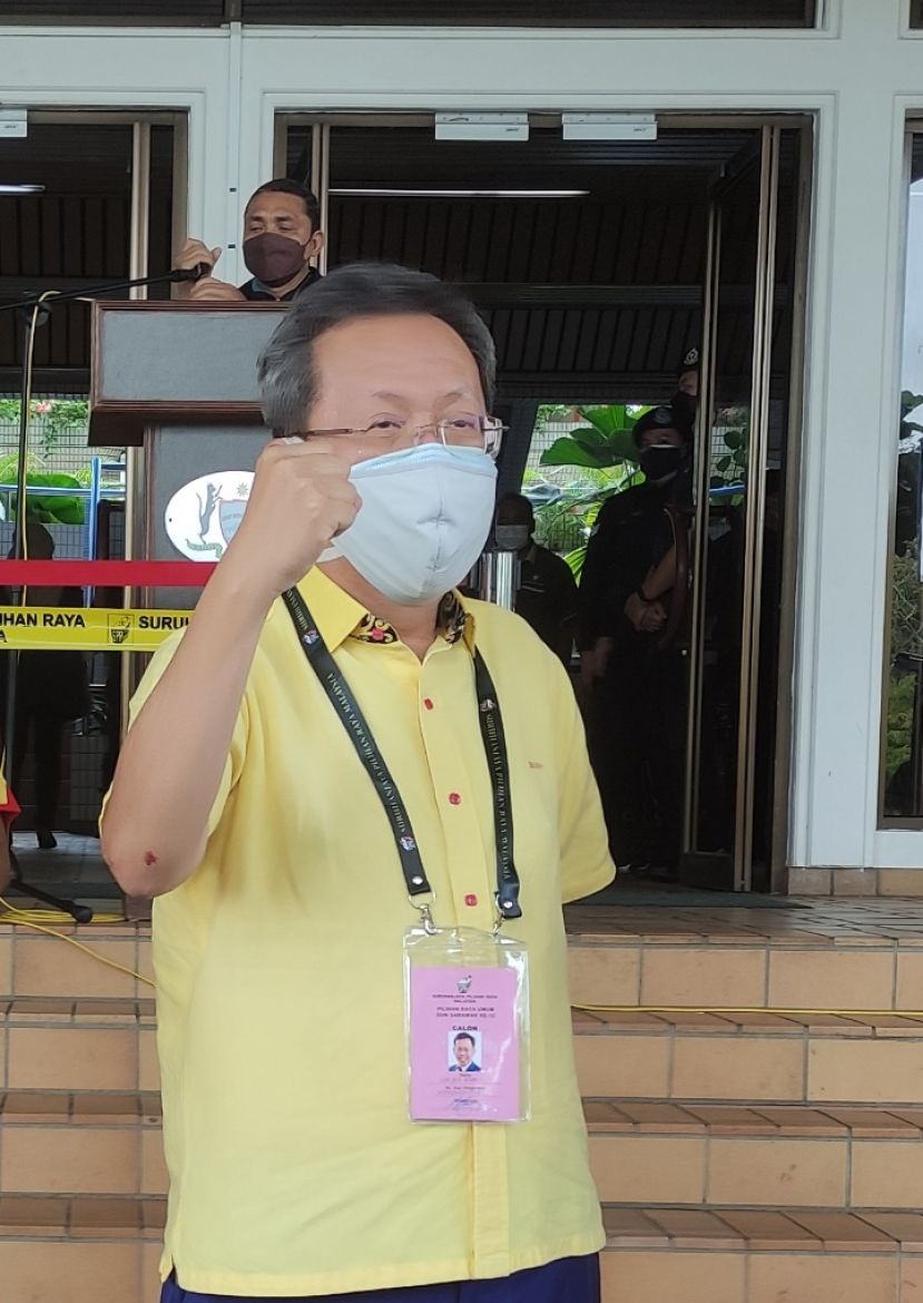 砂盟N14石角区候选人拿督斯里沈桂贤。