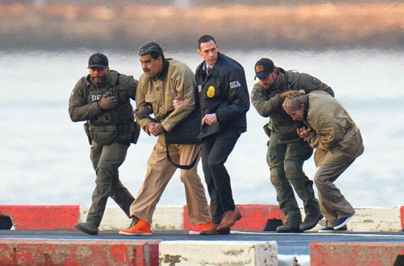 委内瑞拉总统马杜罗及其妻子佛罗雷斯遭美军抓捕。