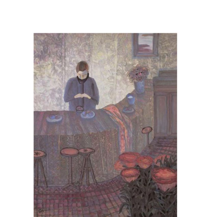 被中国美术馆收藏的《咖啡店》。