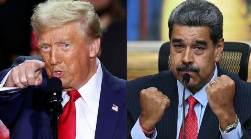 特朗普与委内瑞拉总统马杜罗。