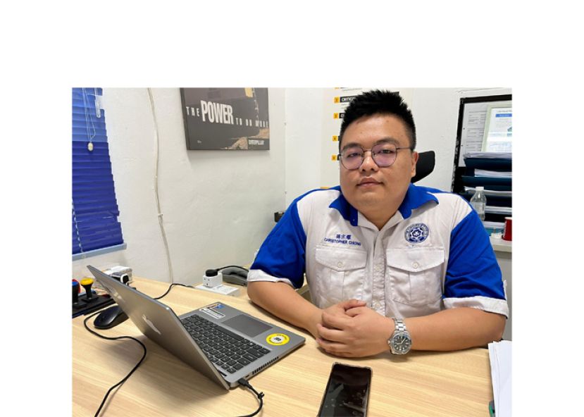 青运石角支会主席兼青运砂拉越副主席蒋宗耀。